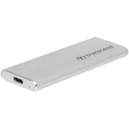 Transcend 250GB ESD260C USB 3.2 Gen 2 Type-C Portable Solid-State Drive (Silver)