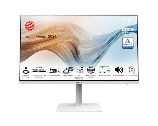 MSI Modern MD272XPW 27 inch FHD Business Monitor White