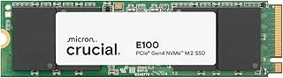 Crucial E100 1TB M.2 NVMe PCIe Gen4 Internal SSD, Up to 5,000MB/s, Laptop & Desktop Compatible - CT1000E100SSD8