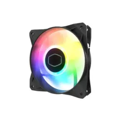 Cooler Master MasterFan MF120 Halo 2 Case Fan - 120mm Black Fan | Dual Loop ARGB LED Rings | Rifle Bearing | 2050 RPM | Computer Case Fan | ARGB Lighting Controlled Via Motherboard