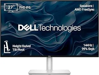 Dell S2725HSM 27"/68.58cm FHD Monitor, 144Hz Refresh Rate, IPS Panel, 1ms Response, Flicker-free, Contrast 1500:1, 2xHDMI, Built-in 6W Dual Speakers, Warranty 3 Years, TÜV Rheinland 4-Star Eye Comfort