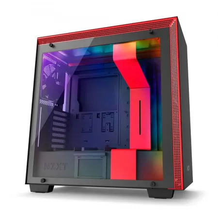 NZXT H710 ATX Mid Tower Cabinet With Tempered Glass Side Panel (Black/Red)