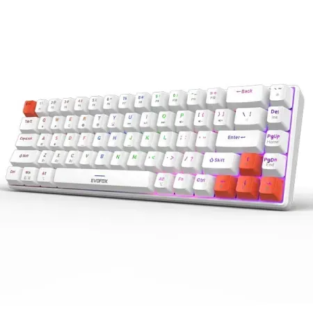 EvoFox Katana S Mini Wireless Mechanical Keyboard Red Switch – (White)