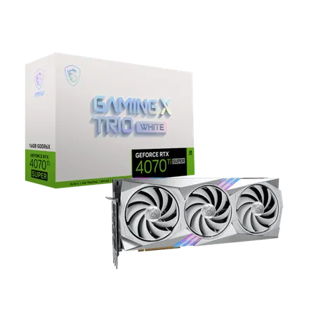 MSI GeForce RTX 4070 Ti Super Gaming X Slim White 16GB Nvidia Graphic Card