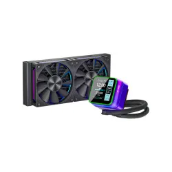 Ant Esports Glacius-240D 240mm ARGB Black AIO Liquid Cooler with display