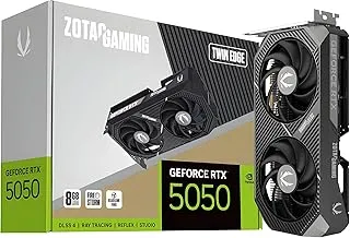 ZOTAC Gaming GeForce RTX 5050 Twin Edge Graphics Card - Black | 8 GB | DLSS 4 | GDDR6 | 128 bit | Dual Fan | 2560 CUDA Cores | ZT-B50500E-10M