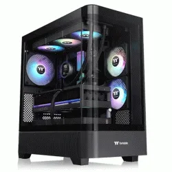 Thermaltake View 290 TG ARGB ATX Mid Tower Computer Case with Curved Tempered Glass