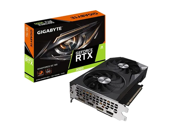 GIGABYTE GEFORCE RTX 3060 12GB WINDFORCE OC GRAPHIC CARD