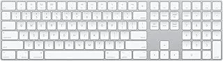 Apple Magic Keyboard with Numeric Keypad: Bluetooth, Rechargeable. Works with Mac, iPad or iPhone; US English, Silver