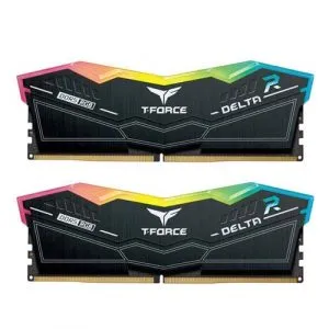 TEAMGROUP T-FORCE DELTA RGB 32GB (16GBX2) DDR5 6000MHZ DESKTOP RAM (BLACK) FF3D532G6000HC38ADC01