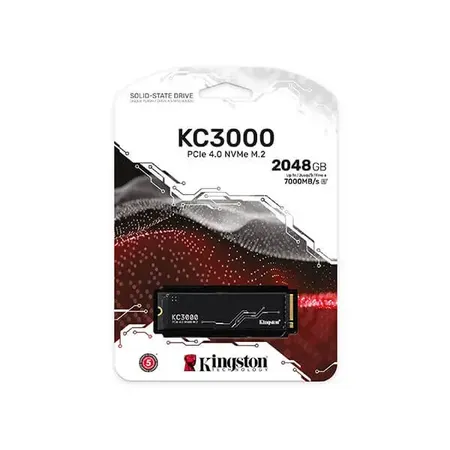 Kingston KC3000 M.2 2280 2048GB PCIe 4.0 x4 NVMe 3D TLC Internal SSD SKC3000D/2048G