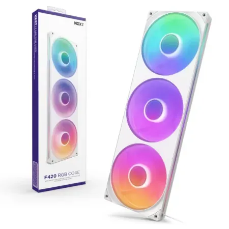 NZXT F420 RGB Core – White