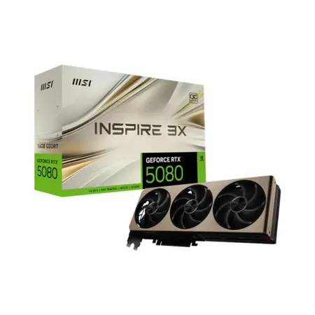 MSI RTX 5080 INSPIRE 3X OC 16GB GDDR7 GRAPHICS CARD