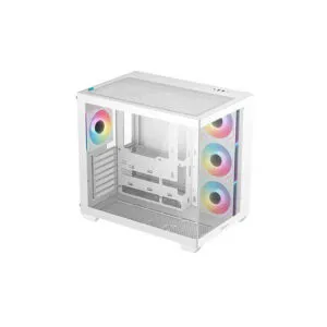 Deepcool CG530 4F White Mid Tower Cabinet, ATX Support, USB Type C, Up To 360 mm Radiator Support