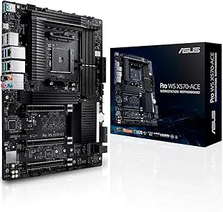 ASUS AMD AM4 Pro WS X570-Ace ATX Workstation Motherboard with 3 PCIe 4.0 X16, Dual Realtek and Intel Gigabit LAN, DDR4 ECC Memory Support, Dual M.2, U.2, and Control Center