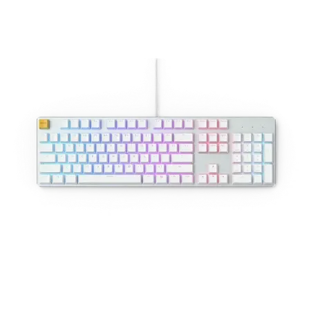 Glorious GMMK Modular Mechanical keyboard (White ice) - Gateron Brown Switch