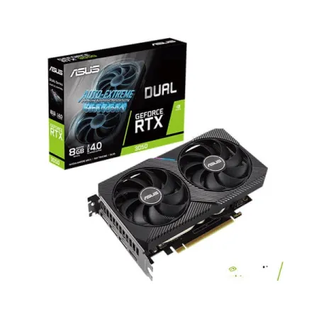 ASUS Dual GeForce RTX™ 3050 V2 OC Edition 8GB GDDR6 Graphics Card with Two Powerful Axial-tech Fans for AAA Gaming Performance and ray tracing.
