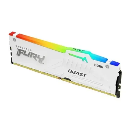 Kingston Fury Beast RGB XMP 16GB (16GBx1) DDR5 6000MHz CL30 Desktop RAM (White)