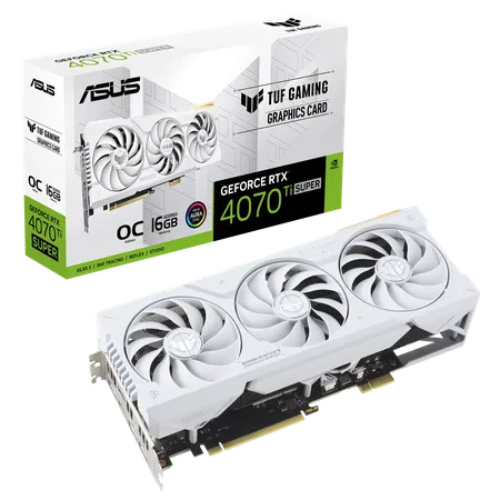 Asus TUF Gaming RTX 4070 Ti Super BTF White OC Edition 16GB Graphics Card
