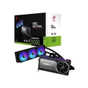 Asus ROG Astral Liquid Cooled Nvidia GeForce RTX 5090 OC 32GB GDDR7 Triple Fan Graphics Card with pre-attached 360MM Radiator