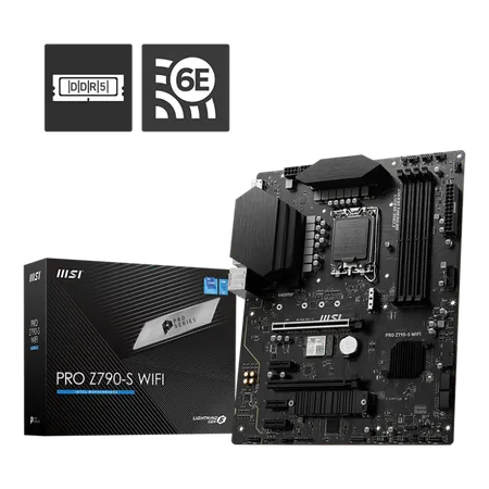 MSI Pro Z790-S WIFI Intel LGA 1700 ATX Motherboard Supports Intel 12th , 13th & 14th Gen Processors