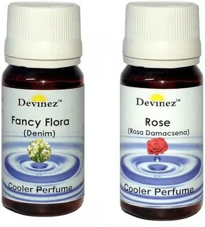 Devinez Rose, Fancy Flora (Denim) Aroma Oil Fancy Flora (Denim) and Rose Cooler Perfume , 30ml each