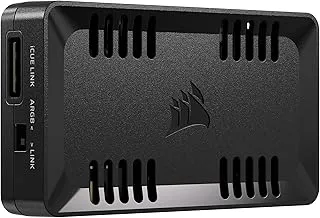 Corsair Commander Duo iCUE Link RGB Lighting and PWM ARGB Fan Controller – Control 12 Daisy-Chained PWM Fans, Two Flexible Temperature Sensors Included – Black