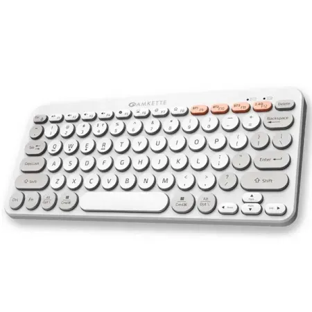 Amkette Optimus Bluetooth 4 in 1 Keyboard (White)