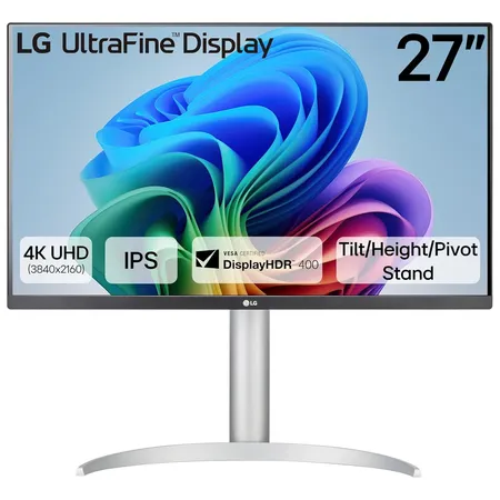 LG 27UP650K-W 27 Inch 4K UHD UltraFine IPS Monitor with VESA DisplayHDR 400 Gaming Monitor