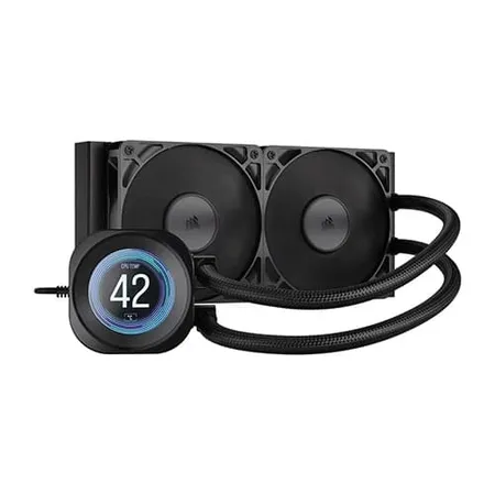 Corsair Nautilus 240 RS LCD Liquid CPU Cooler - Black