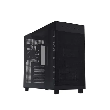 ASUS Prime AP303 Tempered Glass ATX Mid‑Tower Computer Case with 360mm Radiator Support- Black