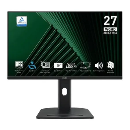 MSI Pro MP275QPG 27 Inch WQHD 100Hz IPS Panel 100% SRGB 1MS Adaptive Sync Business Monitor