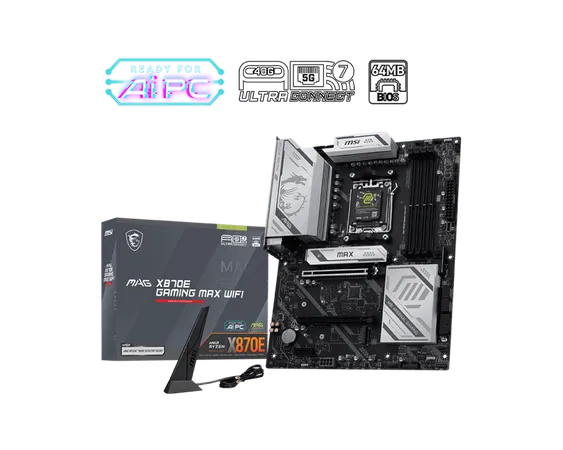 MSI MAG X870E ATX DDR5 GAMING PLUS MAX WIFI Motherboard