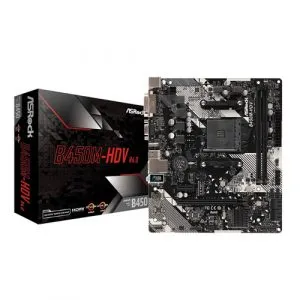ASROCK B450M-HDV R4.0 DDR4 AMD Motherboard