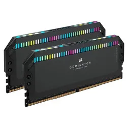 Corsair DOMINATOR PLATINUM RGB 64GB (32GB x 2) DDR5 DRAM 6000Mhz CL30 AMD EXPO & Intel XMP Memory (RAM) Black