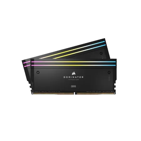 Corsair DOMINATOR TITANIUM RGB 64GB (32GB x 2) DDR5 DRAM 6600Mhz CL32 Intel XMP Memory (RAM) Black