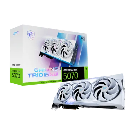 MSI RTX 5070 Gaming Trio OC 12GB GDDR7 Graphic Card White