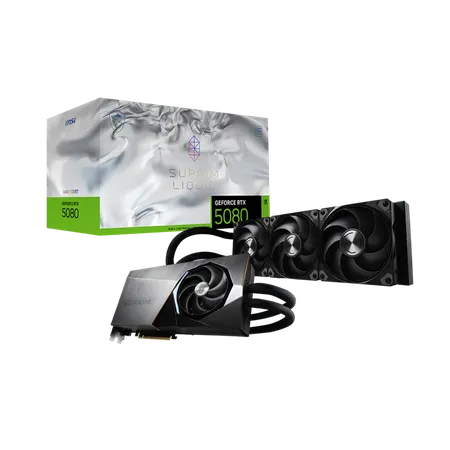 MSI GeForce RTX 5080 Suprim Liquid SOC 16GB NVIDIA Graphic Card