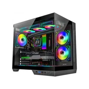 Ant Esports Crystal X4 ARGB (ATX) Mid Tower Gaming Cabinet - Black