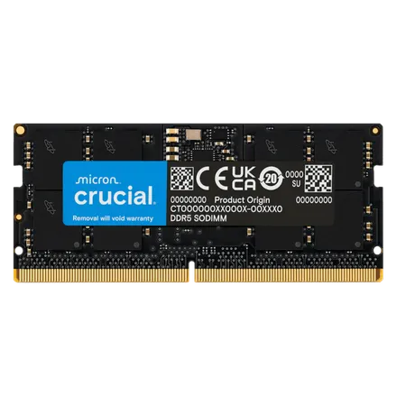 CRUCIAL 32GB KIT (2X16GB) DDR5-4800 DESKTOP RAM CL40 CT2K16G48C40U5