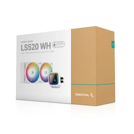 Deepcool LS520 SE WH 240mm All-in-One Liquid CPU Cooler - White (R-LS520-WHAMMM-G-1)