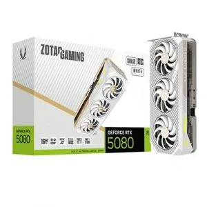 Zotac Gaming RTX 5080 Solid Oc 16Gb GDDR7 White Edition Graphics Card (ZT-B50800Q-10P)