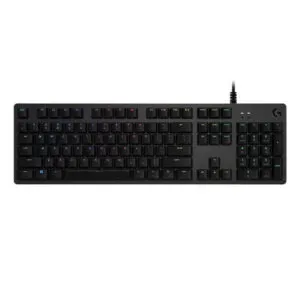 Logitech G512 Mechanical Wired Gaming Keyboard with GX Brown Tactile Switch USB Passthrough and Lightsync RGB