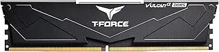 TeamGroup T-Force Vulcan 16GB 6000MHz (6000MT/s) CL38 Black DDR5 UDIMM Desktop Gaming Memory, Metal Heatsink, ECC, XMP 3.0/AMD Expo, Compatible with Intel/AMD CPU, High Performance, Low Latency RAM