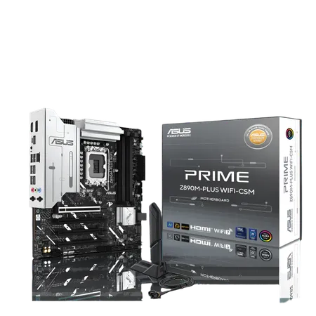 Asus Prime Z890M Plus WIFI CSM DDR5 mATX Intel Motherboard Supports Core Ultra Processors (Series 2) LGA1851 Socket