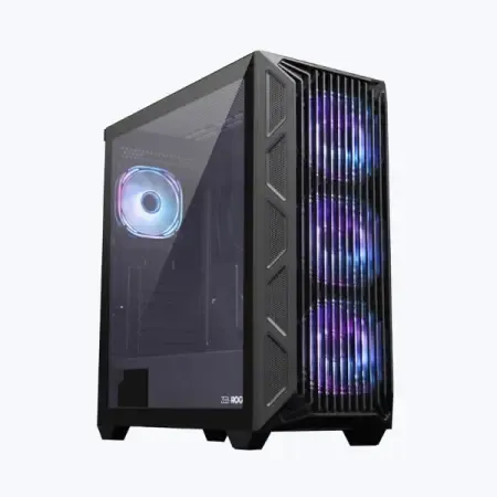 ZEBRONICS Rogue W/B Mid Tower Cabinet (Black)