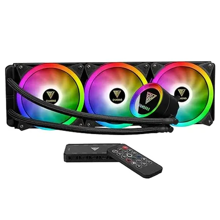 Gamdias CHIONE P2-360R AIO Liquid Cooler with Triple 120mm RGB Silent Fan and Remote Controller