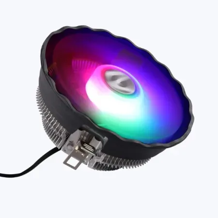 ZEBRONICS FC120A Low Profile Cooler Fan with Heat Sinks Cabinet Cooler (Black)