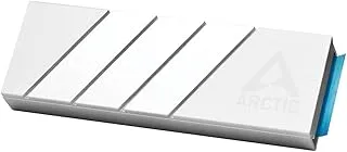 ARCTIC M2 Pro - Heatsink Cooler for M.2 2280 SSD, with ARCTIC TP-3 Thermal Pads, Compatible with PC & Gaming Consoles, for Dual and Single-Sided SSDs - Silver