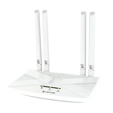 Lapcare W666 4G SIM WiFi 6 Router with 4 High‑Gain Antennas